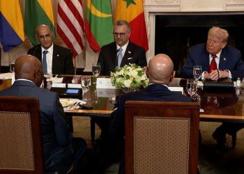 Trump praises ‘good English’ of Liberian president, prompting criticism across Africa