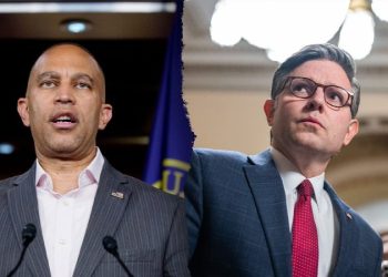 Mike Johnson fires back at Hakeem Jeffries’ ‘desperate’ call for televised shutdown debate